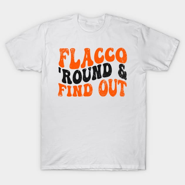 flacco-round-find-out T-Shirt by DewaJassin